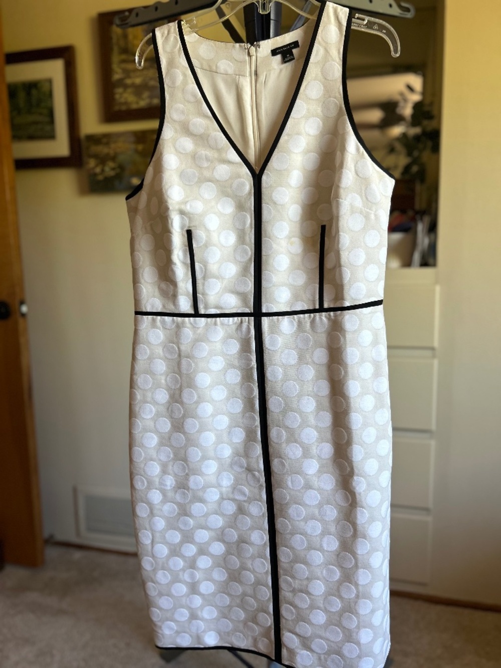 Ann Taylor Polka Cot Sundress size 8